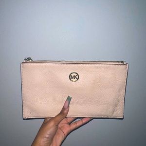 Michael Kors Wristlet- Beige